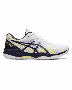Asics Gel Game 8 Clay Blanco Azul Amarillo