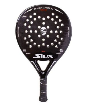 Pala de padel Siux Black Carbon Effect Brillo