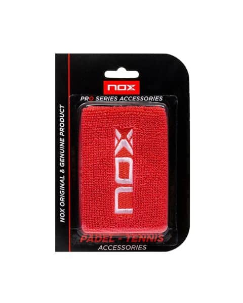 MUÑEQUERA NOX ROJA CON LOGO BLANCO MUÑEQUERA NOX ROJA CON LOGO BLANCO